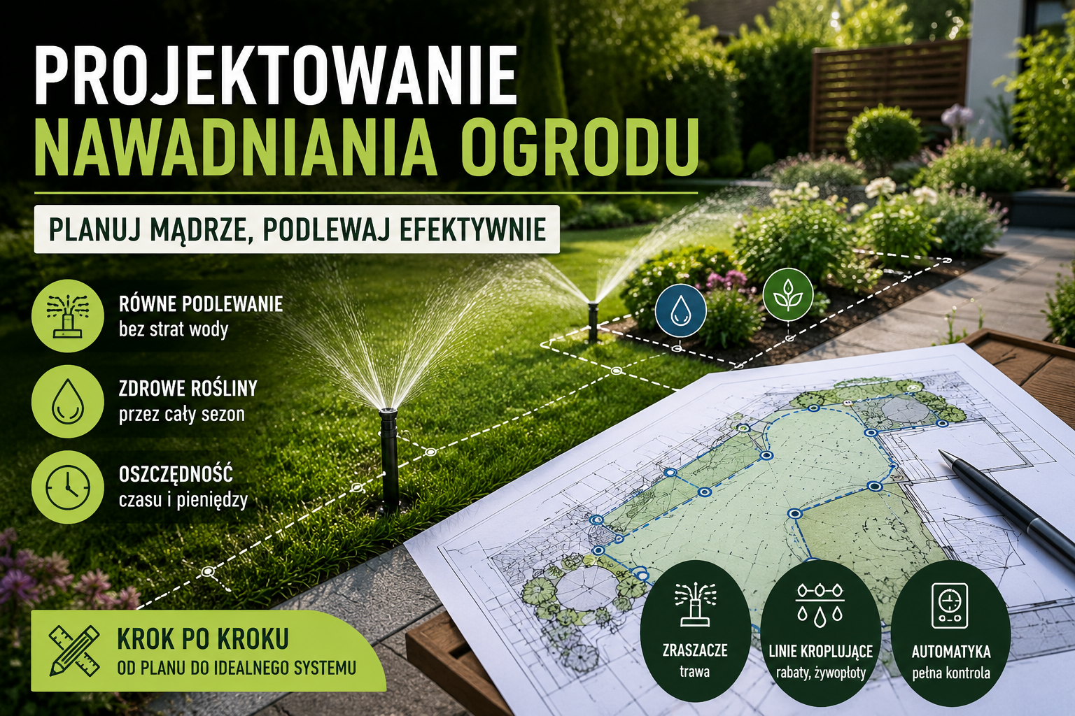 Projektowanie nawadniania ogrodu