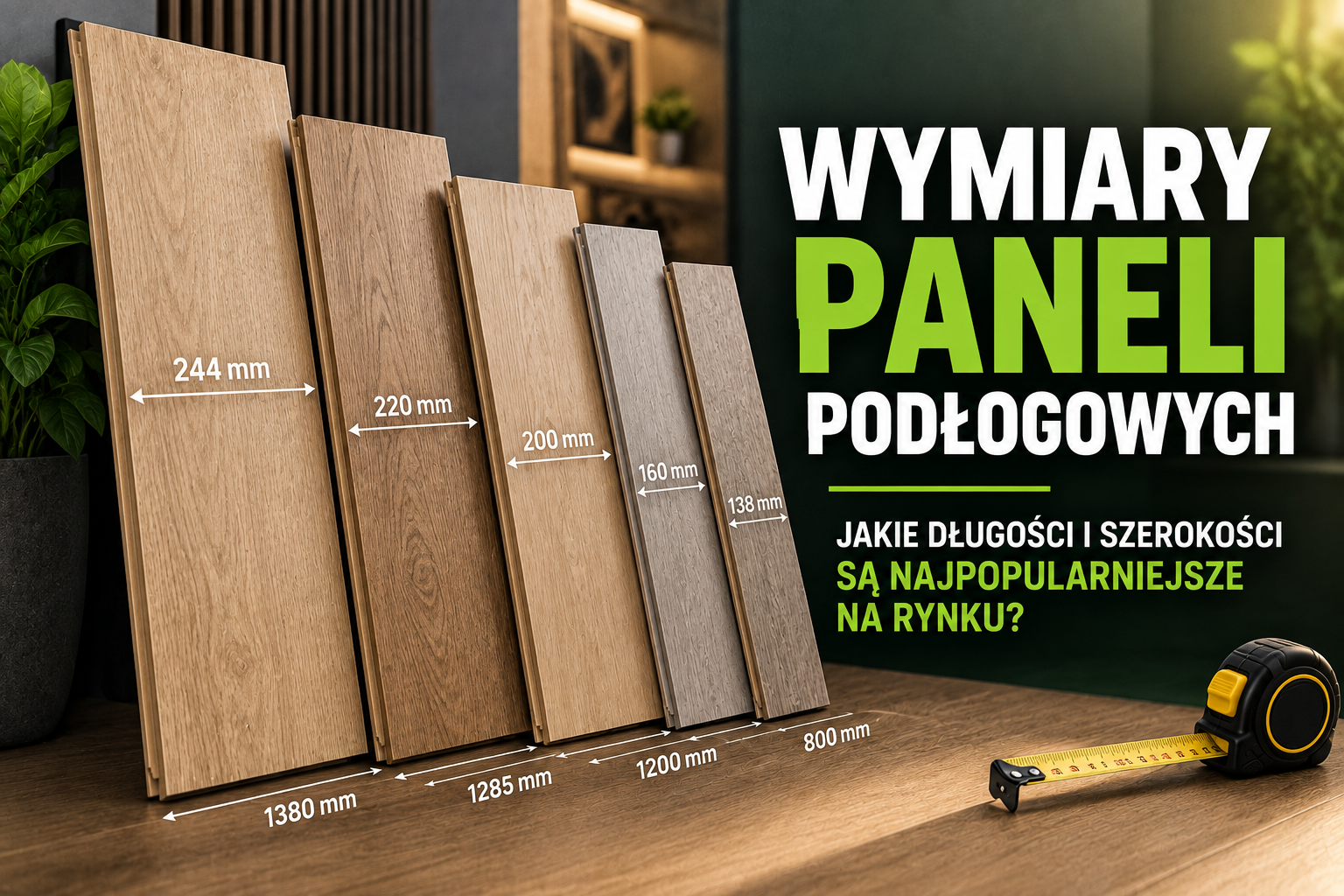 Wymiary paneli podłogowych jakie długości i szerokości są najpopularniejsze na rynku